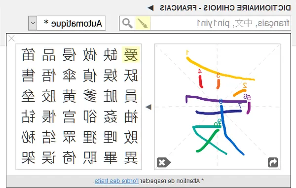 traduction chinois français
